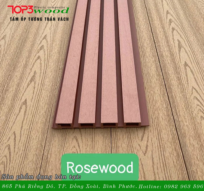 Lam ngoài trời 4 sóng màu Rosewood