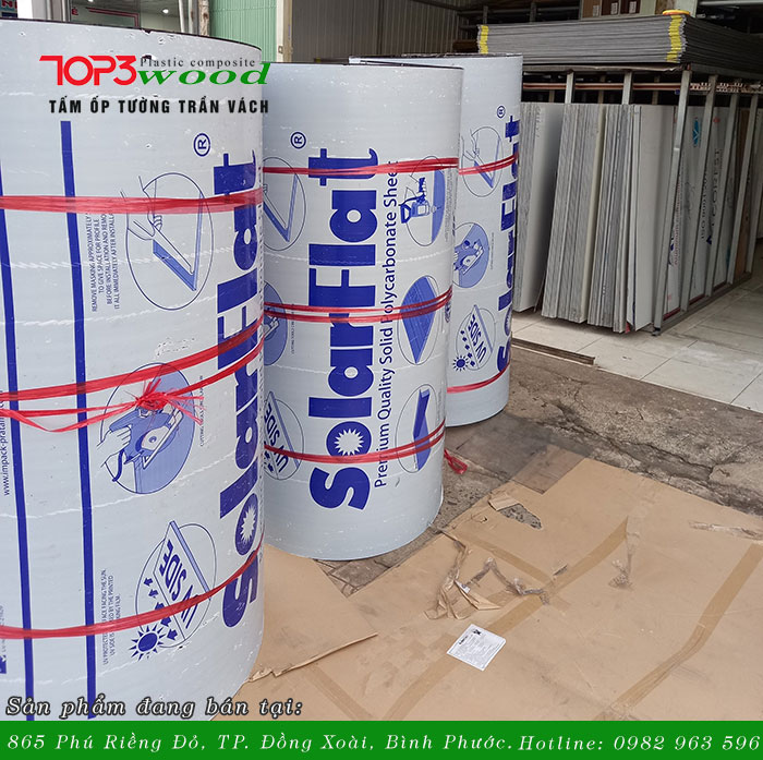 Sản phẩm tấm lợp poly sản xuất tại nhà máy Impack Indonesia tại TOP3 Bình Phước