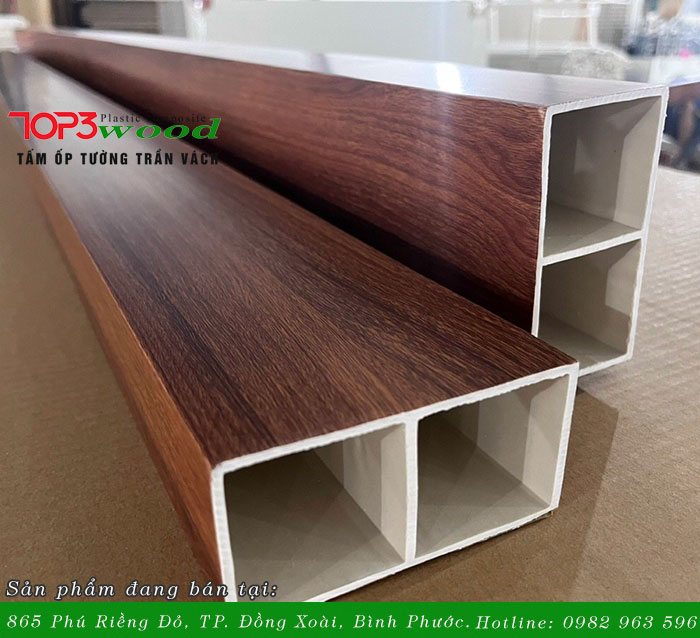 Thanh lam hộp vân gỗ tại đại lý TOP3Wood Bình Phước